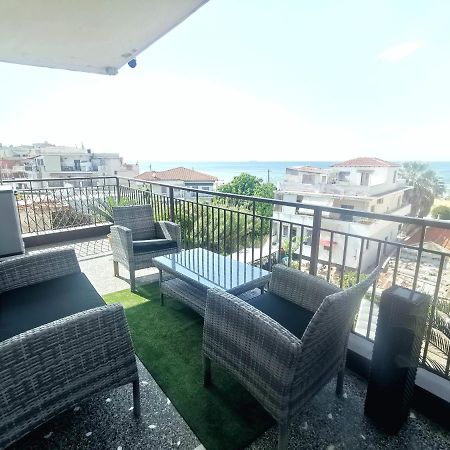 Pure Bliss Luxury Beachfront Apartment With Panoramic Sea Views, Electric Bbq, Gym Equipment And More Agía Triás Luaran gambar